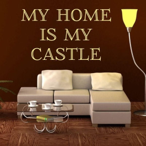 Naklejka 03X 21 my home is my castle 1727