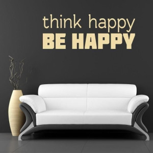 Naklejka 03X 25 think happy be happy 1738