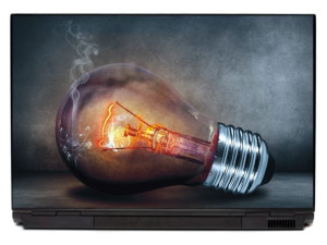 Naklejka na laptopa żarówka P143