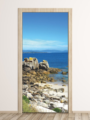 Fototapeta na drzwi skały na plaży P71