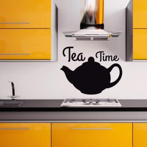 Naklejka kredowa tea time 211