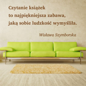 Naklejka czytanie książek to najpiękniejsza zabawa 1969