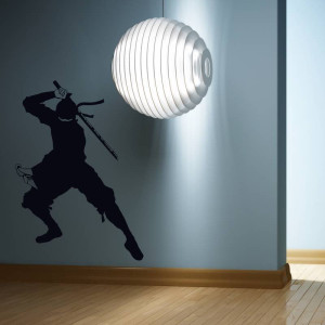 Naklejka na ścianę wojownik ninja 2101