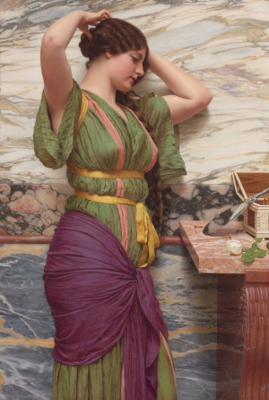 Reprodukcja A Fair Reflection, William Godward