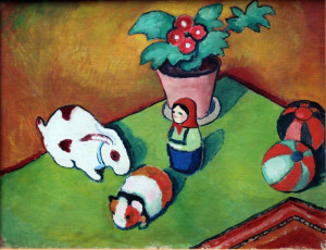 Reprodukcja Little Walter's Toys, August Macke
