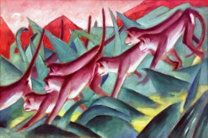Reprodukcja Monkey Frieze, Franz Marc