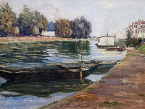 Reprodukcja The banks of the Seine, Gustave Caillebotte
