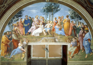 Reprodukcja The Parnassus, Rafael Santi