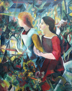 Reprodukcja Two Girls, August Macke