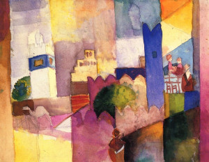 Reprodukcja Kairouan III, August Macke