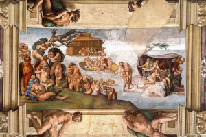 Reprodukcja El Diluvio Universal - Michelangelo