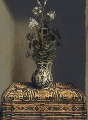 Reprodukcja Flowers in a Jug - Hans Memling