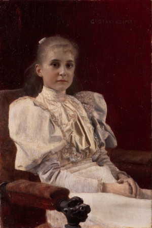 Reprodukcja obrazu Seated Young Girl - Gustav Klimt