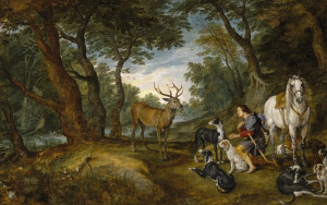 Reprodukcja obrazu Miracle of Saint Hubert - Peter Paul Rubens