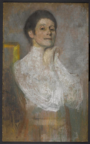 Reprodukcja obrazu Autoportret 1906 - Olga Boznańska
