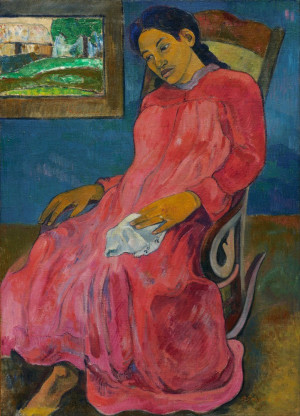 Reprodukcja obrazu Faaturuma - Melancholic, Paul Gauguin