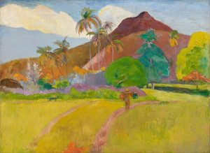 Reprodukcja obrazu Tahitian Landscape - Paul Gauguin