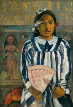 Reprodukcja The Ancestors of Tehamana - Paul Gauguin