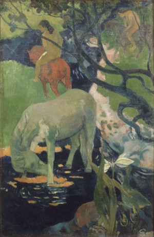 Reprodukcja The White Horse - Paul Gauguin