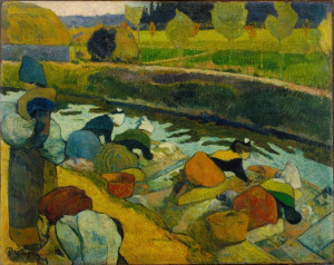 Reprodukcja obrazu Washerwomen - Paul Gauguin