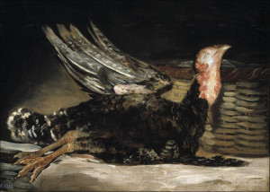 Reprodukcja Pavo muerto - Francisco Goya