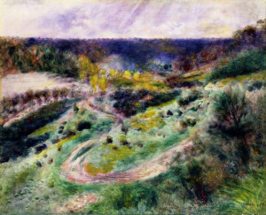 Reprodukcja obrazu Road at Wargemont - Auguste Renoir