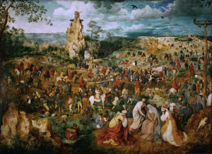 Reprodukcja obrazu The Procession to Calvary - Pieter Bruegel