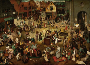 Reprodukcja Wojna Postu z Karnawałem - Pieter Bruegel