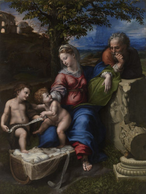 Reprodukcja Holy Family below the Oak - Rafael Santi