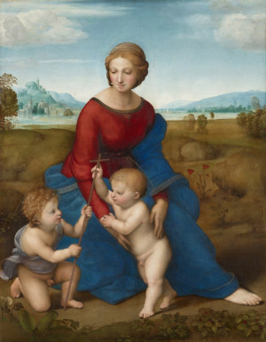 Reprodukcja Madonna in the Meadow - Rafael Santi