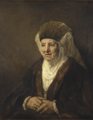 Reprodukcja obrazu Portrait of an Old Woman - Rembrandt