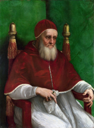 Reprodukcja Portrait of Pope Julius II - Rafael Santi