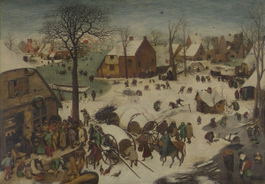 Reprodukcja The Numbering at Bethlehem - Pieter Bruegel