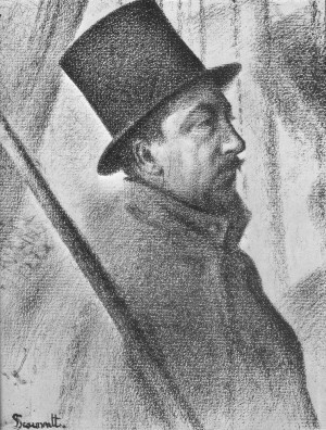 Reprodukcja obrazu Portrait of Paul Signac - Georges Seurat