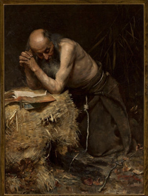 Reprodukcja obrazu The Anchorite - Teodor Axentowicz
