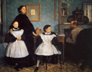 Reprodukcja The Belleli Family - Edgar Degas