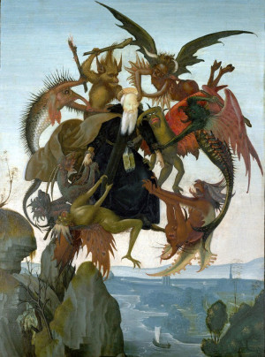 Reprodukcja The Torment of Saint Anthony - Michelangelo