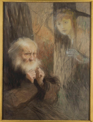 Reprodukcja obrazu Wizja - wspomnienie, Teodor Axentowicz