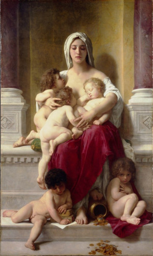 Reprodukcja Miłość - William-Adolphe Bouguereau