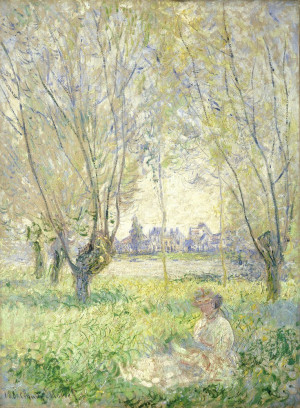 Reprodukcja Woman Seated under the Willows, Claude Monet