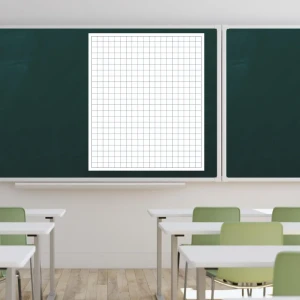 Nakładka magnetyczna suchościeralna kratka 4cm 06