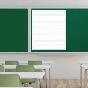 Nakładka magnetyczna suchościeralna pięciolinia 03