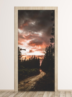 Fototapeta na drzwi zachód słońca FP 6032
