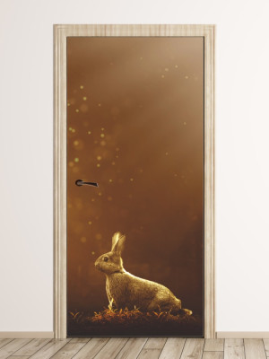 Fototapeta na drzwi bajkowy królik FP 6247