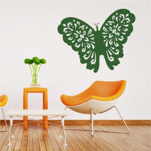 Naklejka na ścianę motyl ornament 2360