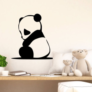 Naklejka na ścianę niedźwiadek panda 2398