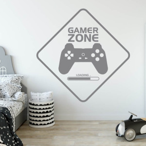 Szablon na ścianę Gamer zone 2405