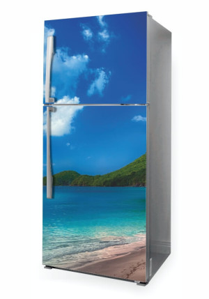 Naklejka na lodówkę plaża P1073