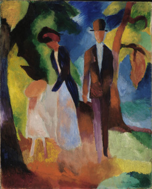 Reprodukcja Leute am blauen See, August Macke