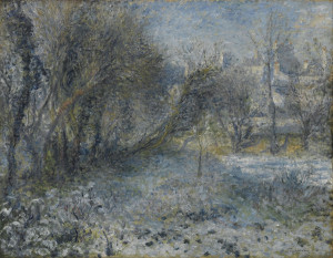 Reprodukcja obrazu Snow-covered Landscape - Auguste Renoir